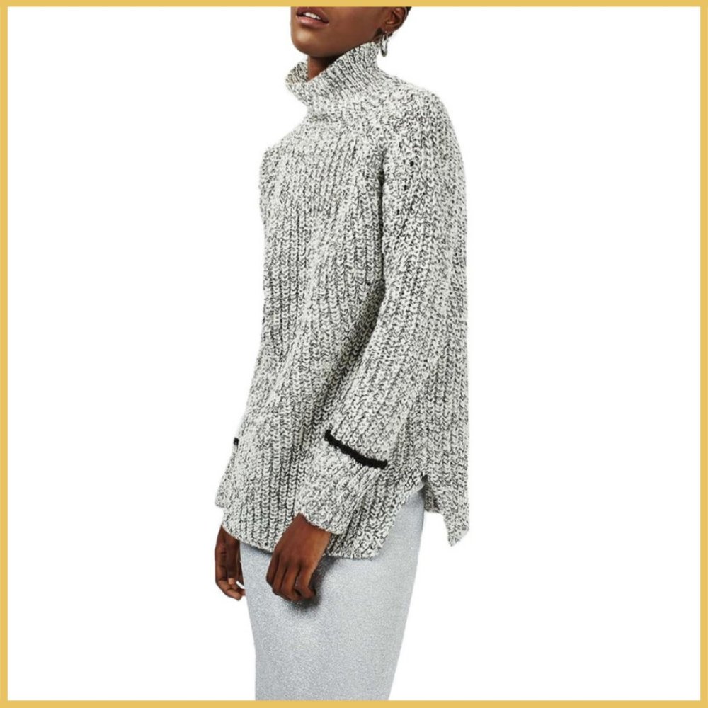 Topshop Mock Turtleneck Sweater